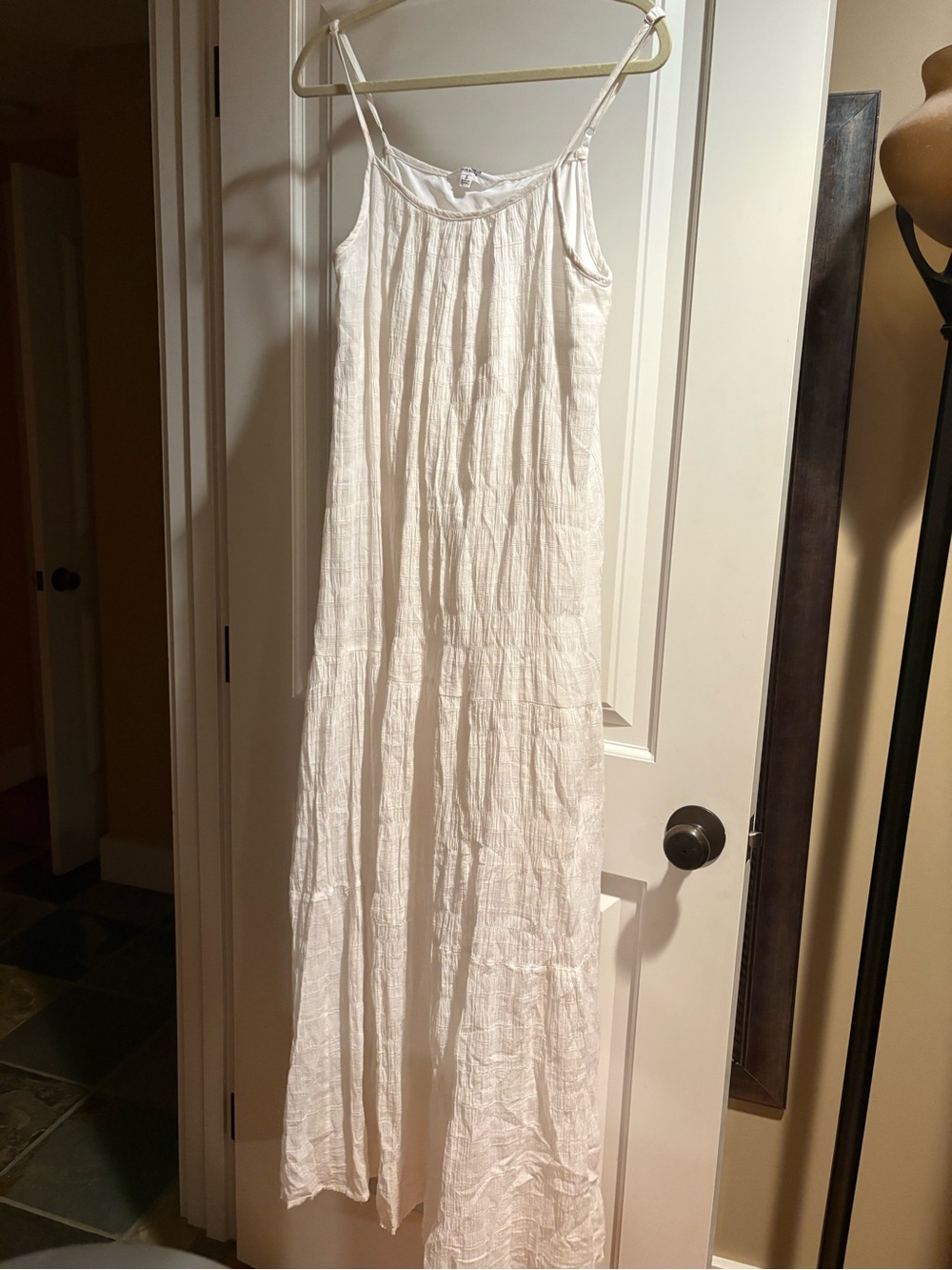 BB Dakota by Steve Madden White Cotton Gauze Maxi Dress Size Small